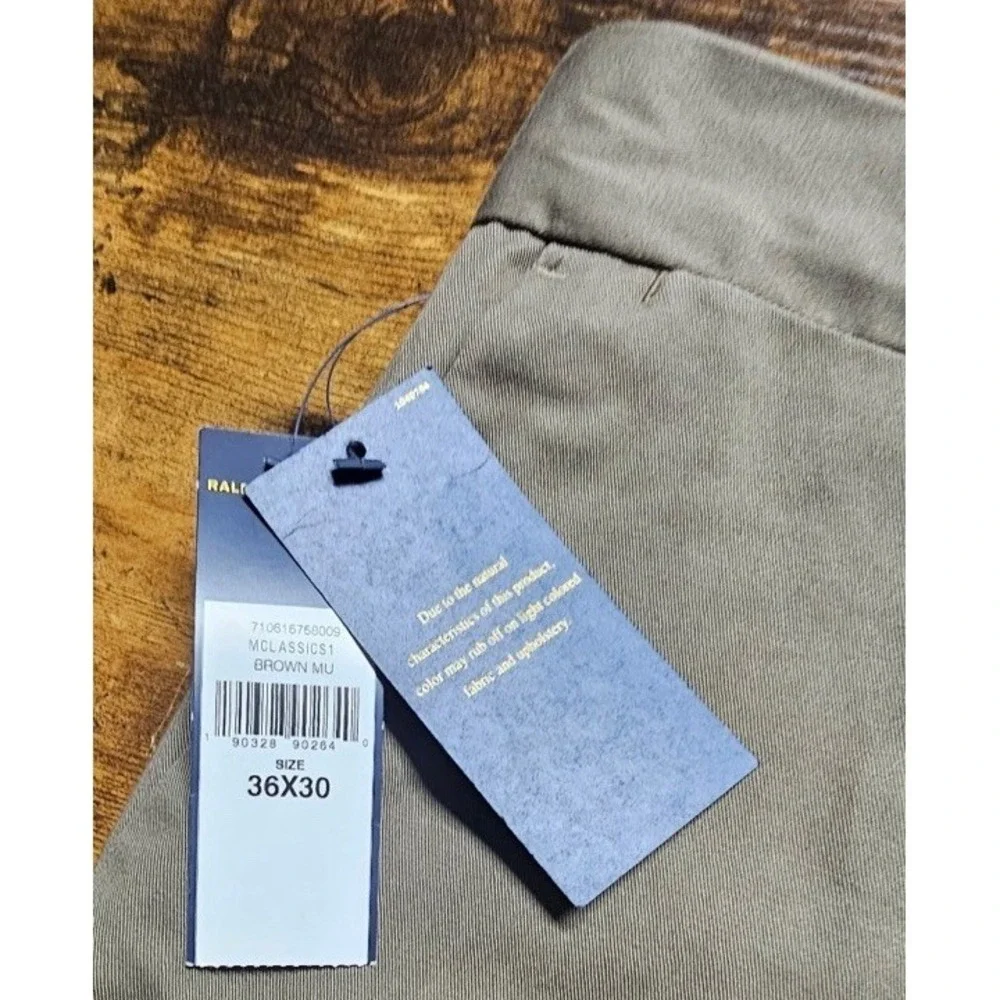 Polo Ralph Lauren Men's Stretch Classic-Fit Slack Brown Pants Size 36x30 NWT